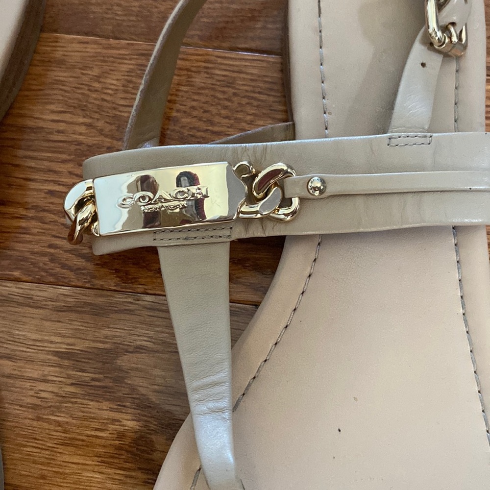 Tan Coach Sandals!!! Good Condition!! Looking for a new owner.